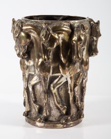 FRENCH DECO HORSE VASE