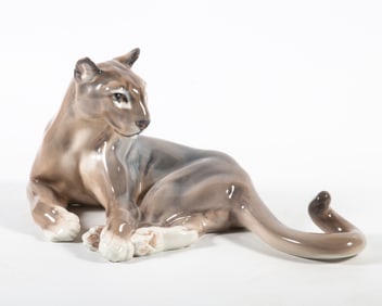 ROYAL COPENHAGEN PORCELAIN COUGAR