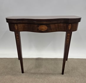 HEPPLEWHITE STYLE CARD TABLE