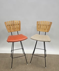 MID CENTURY MODERN BAR STOOLS (2)