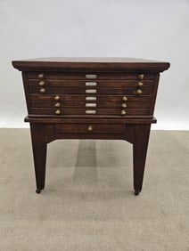 ANTIQUE MAP / PRINT CABINET