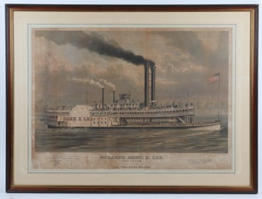 R.E. LEE STEAMBOAT LITHO