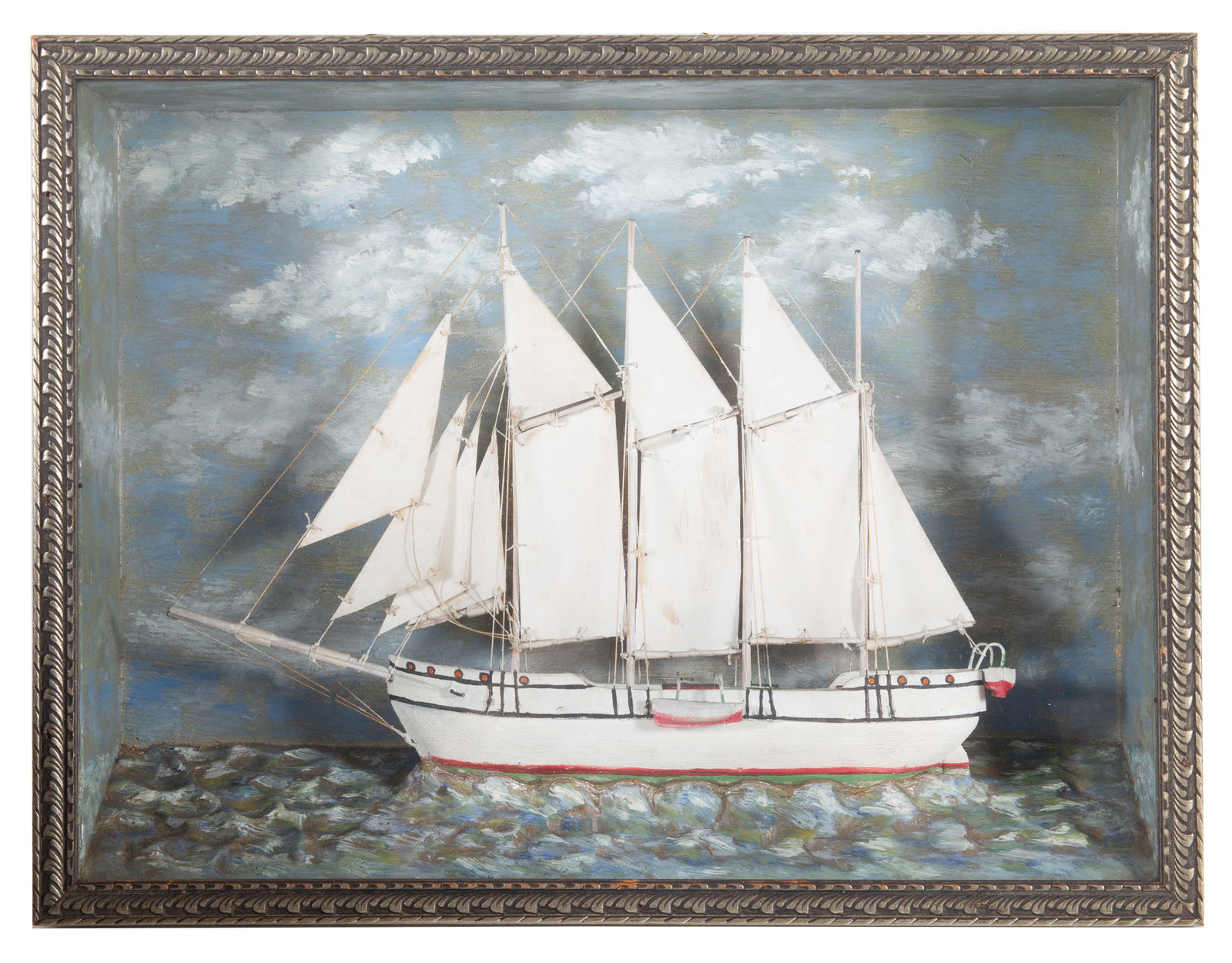 ANTIQUE SHIP DIORAMA (1 of 3)