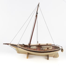 ANTIQUE WORK BOAT MODEL