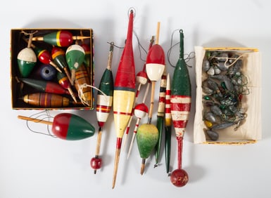 FISHING BOBBERS, ETC.