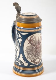 METTLACH "ELKS" STEIN 1/2L