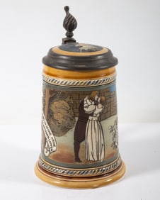 METTLACH STEIN 1/2L