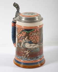 METTLACH STEIN 1/2 L