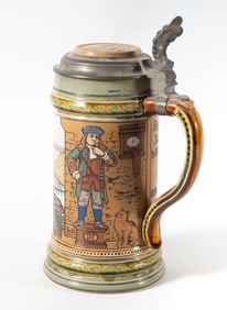 METTLACH STEIN - HEIDELBERG CASTLE