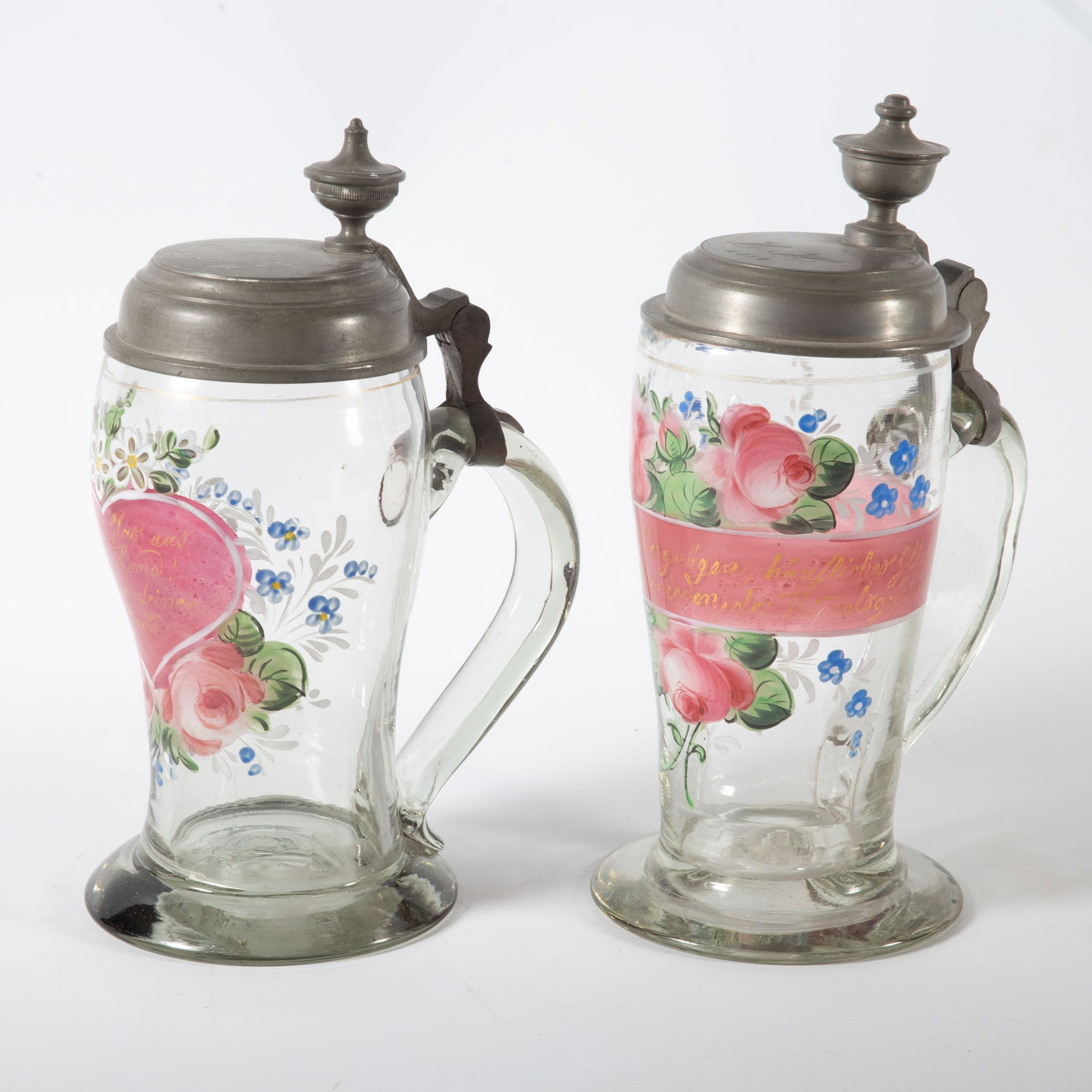 GLASS & ENAMEL STEINS (2) (1 of 6)