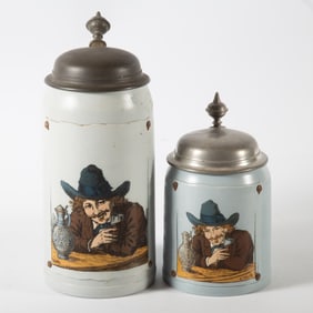 METTLACH STEINS (2) (SAME IMAGE)