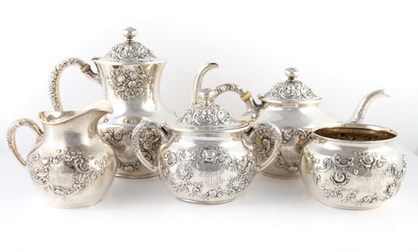 GORHAM (5) PIECE STERLING TEA & COFFEE SERVICE