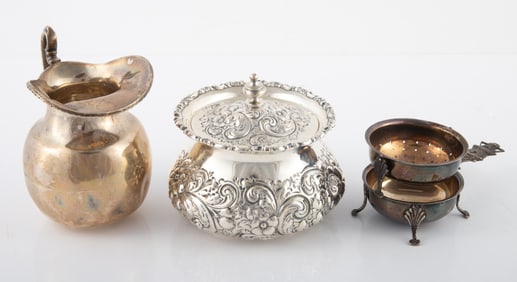 (3) STERLING AND SILVER TABLEWARE