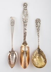 (3) STERLING UTENSILS