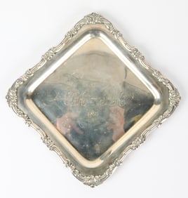 STERLING SQUARE TRAY - DOMINICK & HAFF