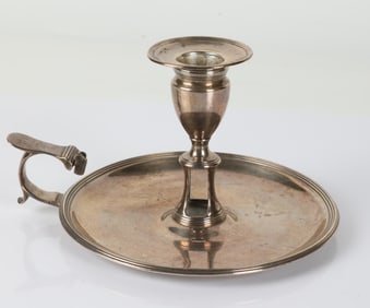 ENGLISH STERLING CHAMBERSTICK