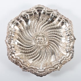 ORNATE SILVERED BOWL