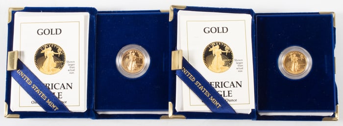 (3) GOLD CONSTITUTION COINS