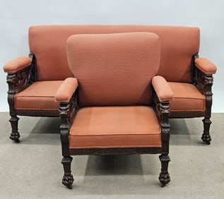 (2) PIECE HORNER PARLOR SET