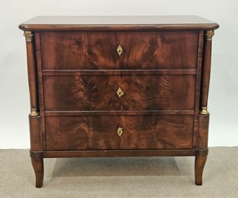 WALNUT (3) DRAWER CHEST