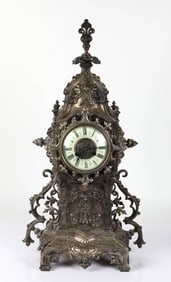 FRENCH GOTHIC STYLE CLOCK