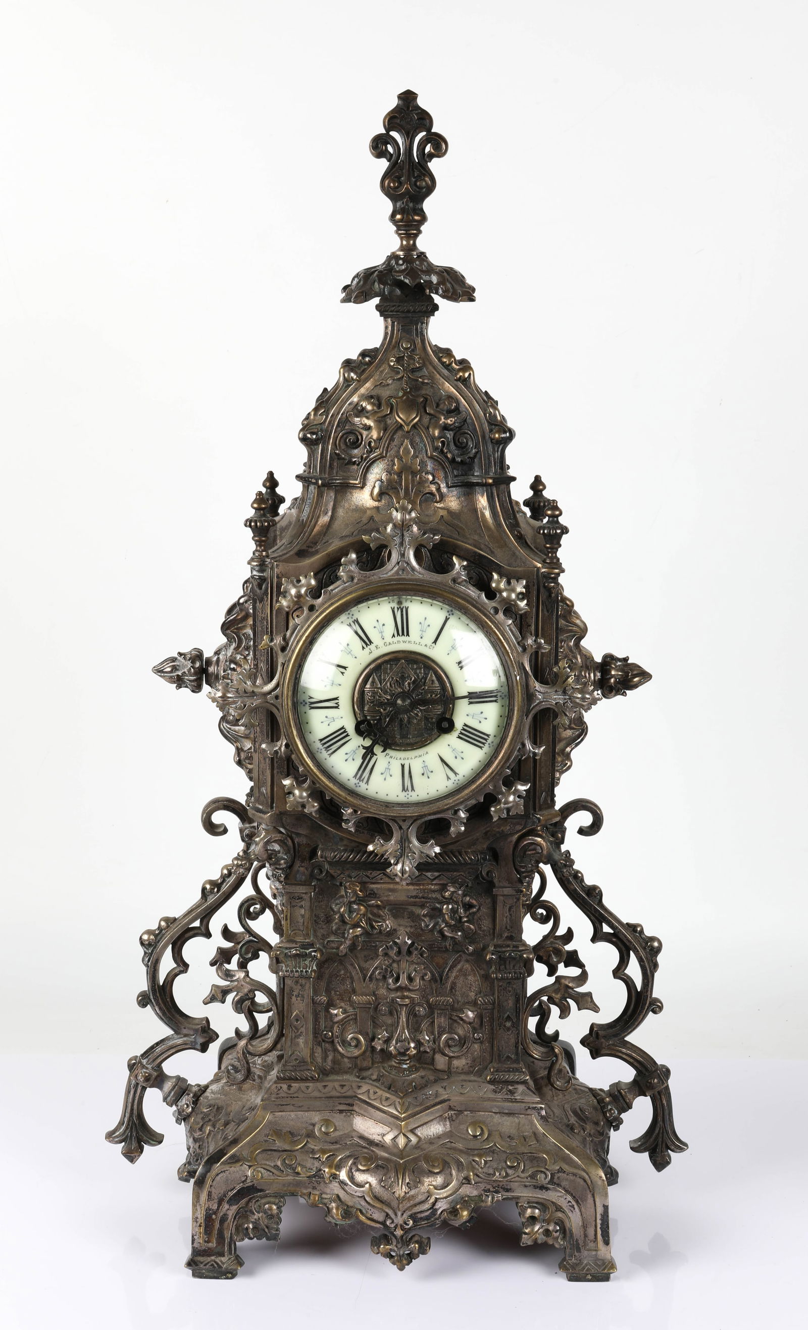 FRENCH GOTHIC STYLE CLOCK (1 of 11)