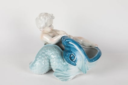 CHERUB/FISH PLANTER