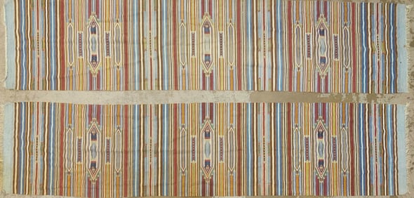 (2) TURKISH FABRIC RUGS