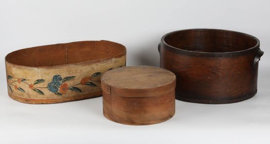 (3) ANTIQUE COUNTRY BOXES