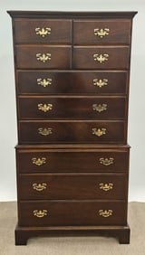 MAHOGANY CHEST-ON-CHEST