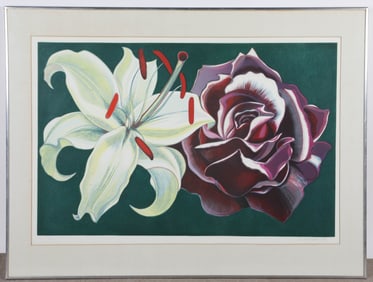 LOWELL NESBITT "LILY & ROSE"