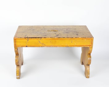 COUNTRY PAINTED STOOL