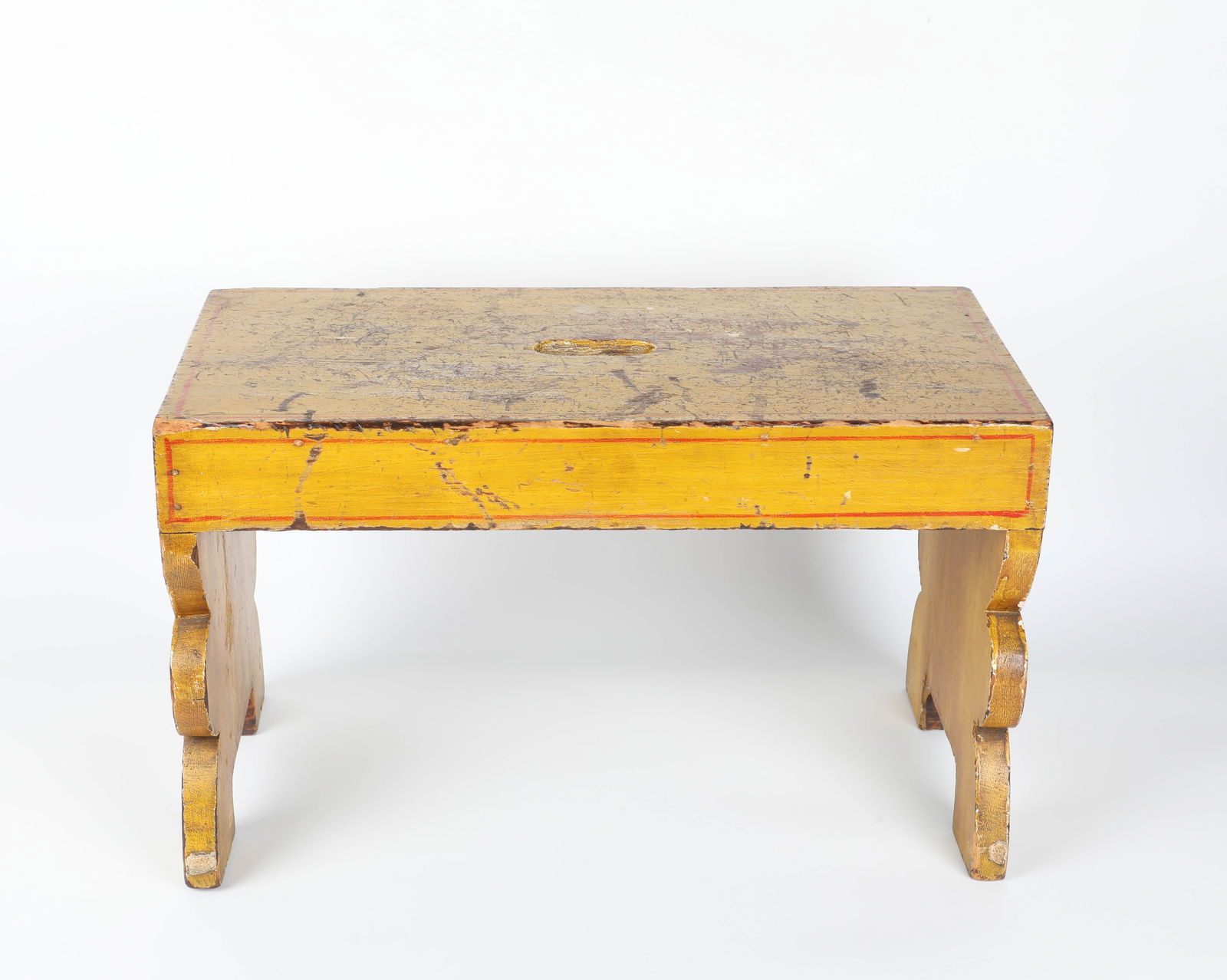 COUNTRY PAINTED STOOL (1 of 6)