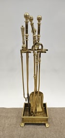 BRASS FIREPLACE TOOLS