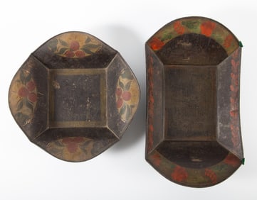(2) ANTIQUE TOLEWARE