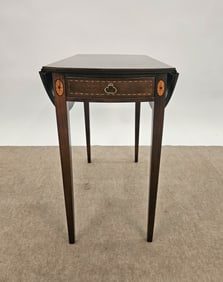 MAHOGANY INLAID PEMBROKE TABLE