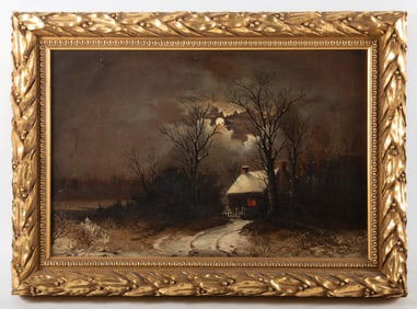 BONFELD WINTER SCENE PAINTING