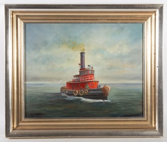 WILLS TUGBOAT PAINTING