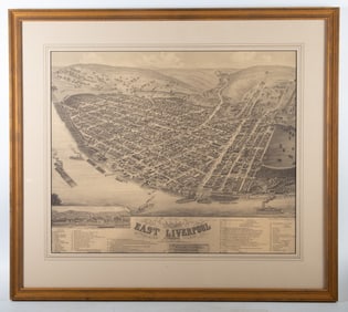 EAST LIVERPOOL, OHIO MAP - PHOTO COPY