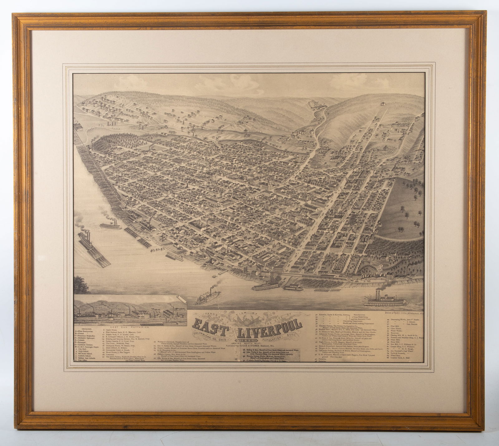 EAST LIVERPOOL, OHIO MAP - PHOTO COPY (1 of 3)