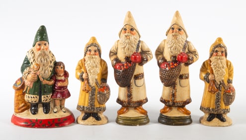 (3) VAILLANCOURT FOLK ART COLLECTION SANTAS