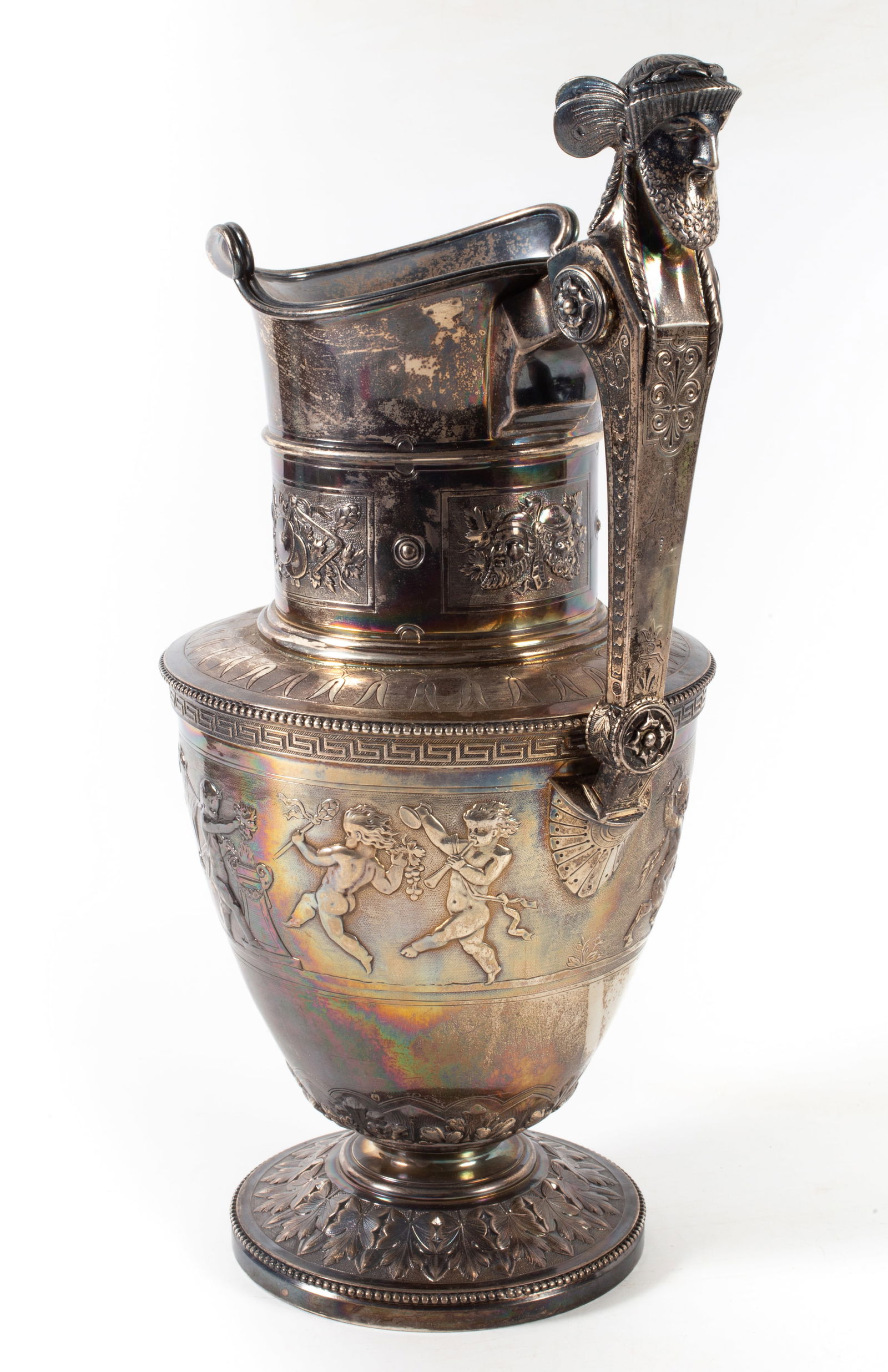 ANTIQUE STERLING SILVER PITCHER - 5