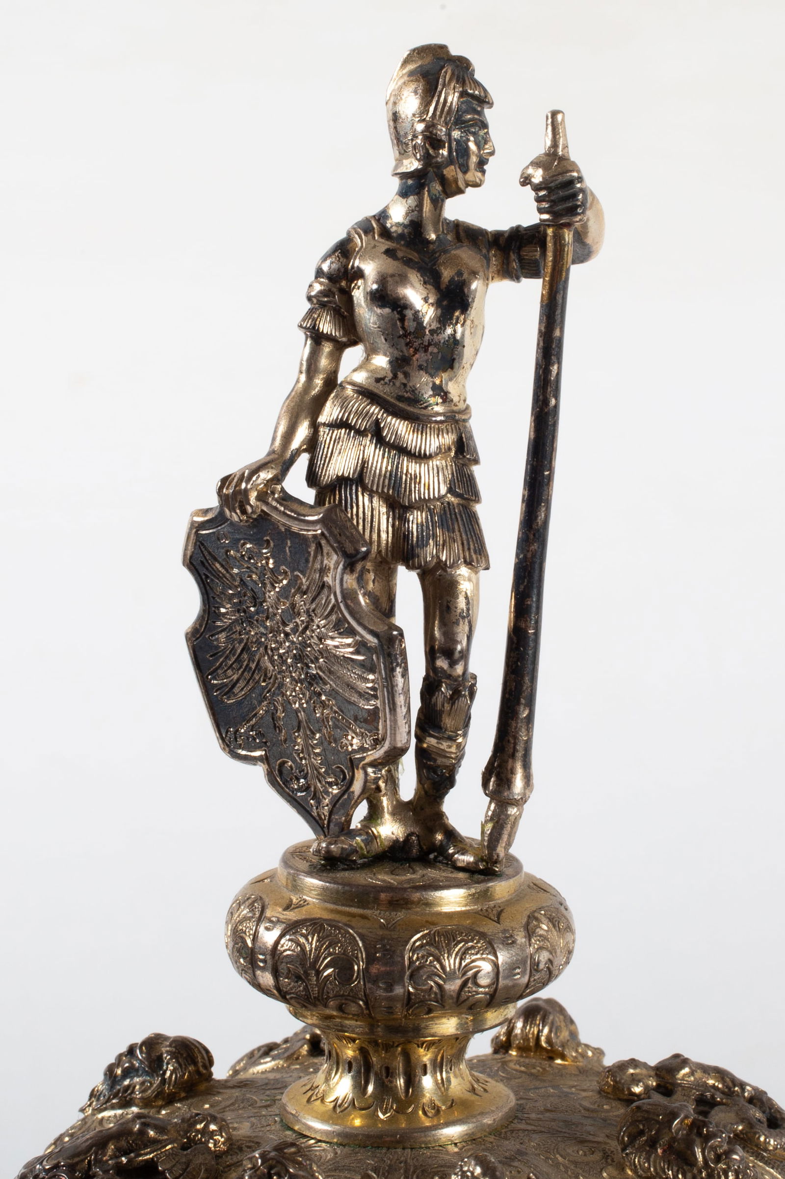 ANTIQUE SILVER COVERED CUP - 2