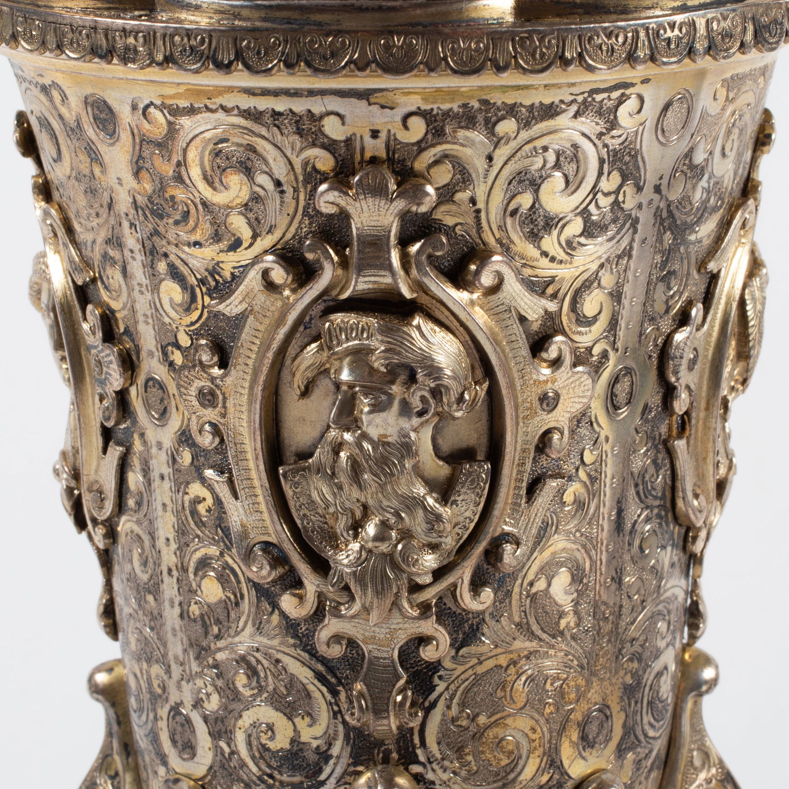 ANTIQUE SILVER COVERED CUP - 3