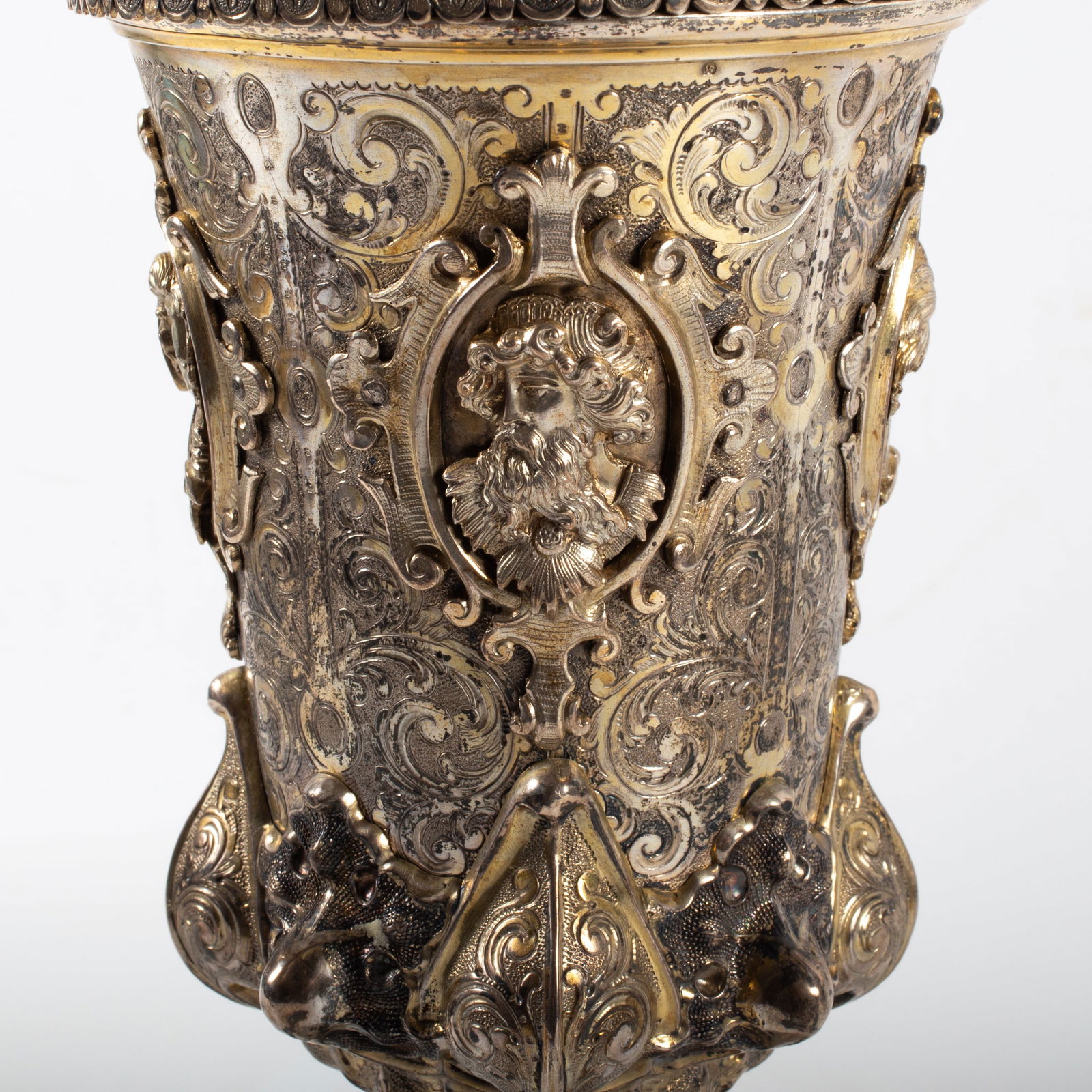 ANTIQUE SILVER COVERED CUP - 5