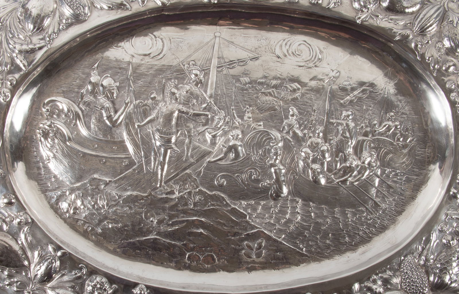 ANTIQUE DUTCH SILVER TRAY - 2