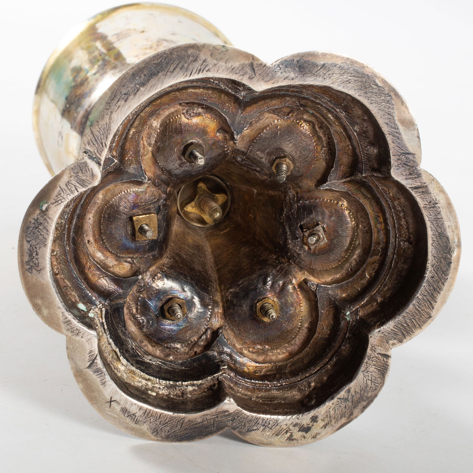 ANTIQUE SILVER CHALICE - 6