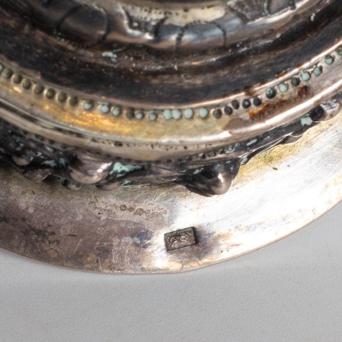 ANTIQUE SILVER CHALICE - 8