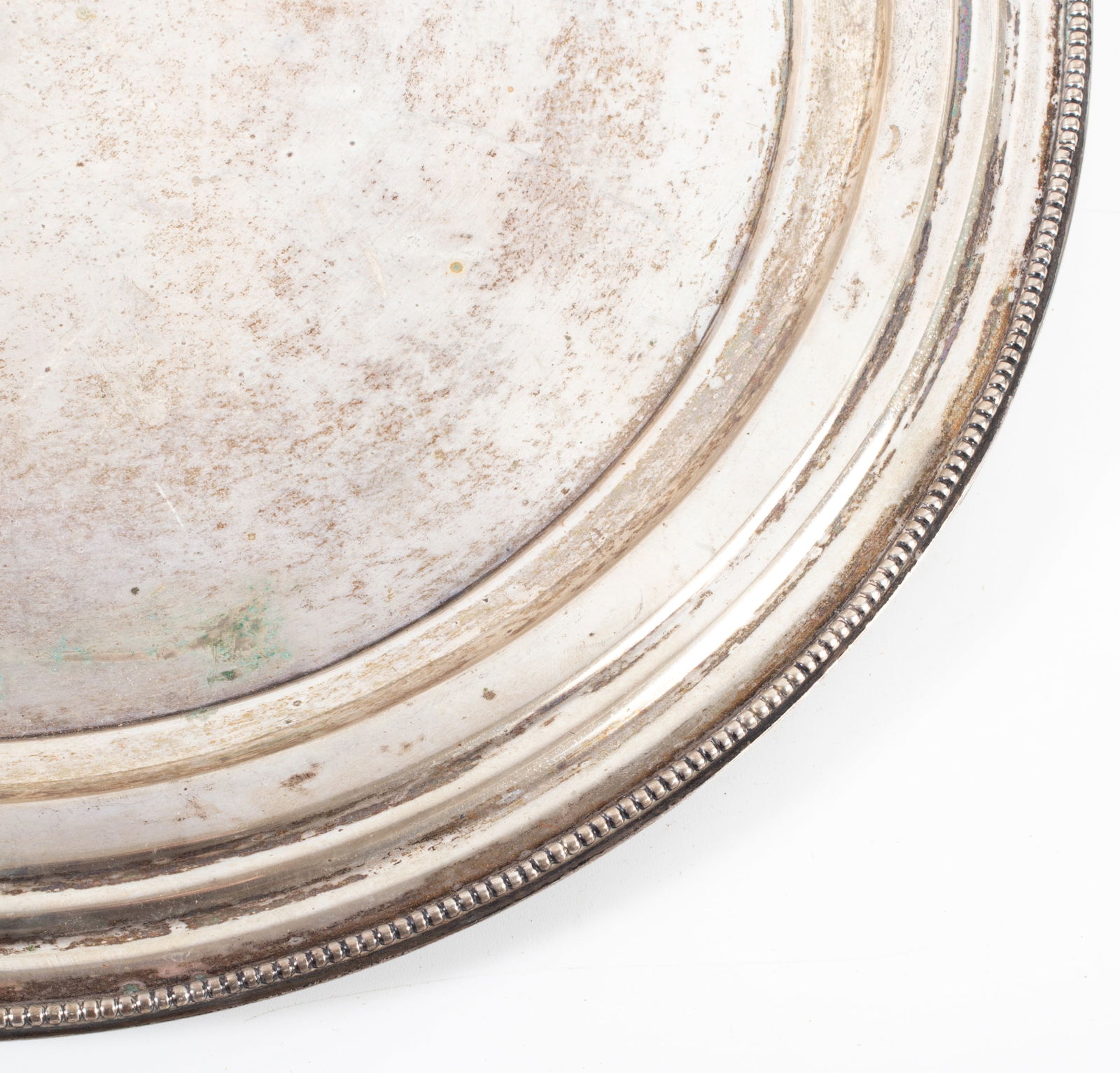 SILVER ROUND TRAY - 2