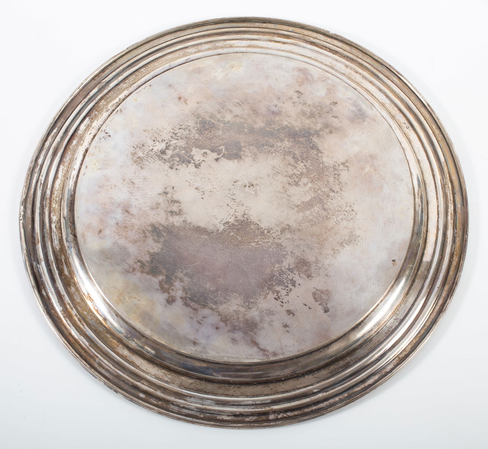 SILVER ROUND TRAY - 4